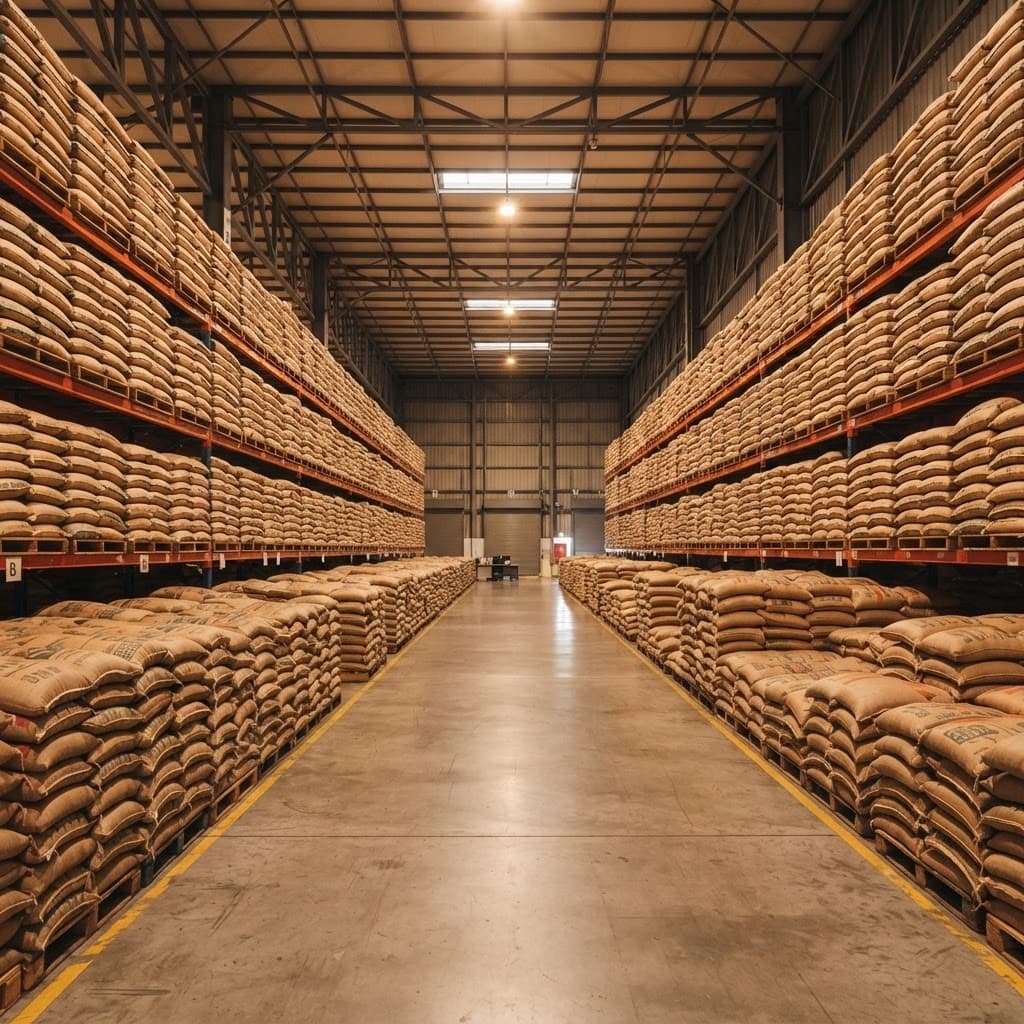 GRM Overseas rice warehouse and storage facility