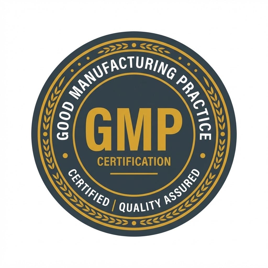 GMP certification badge
