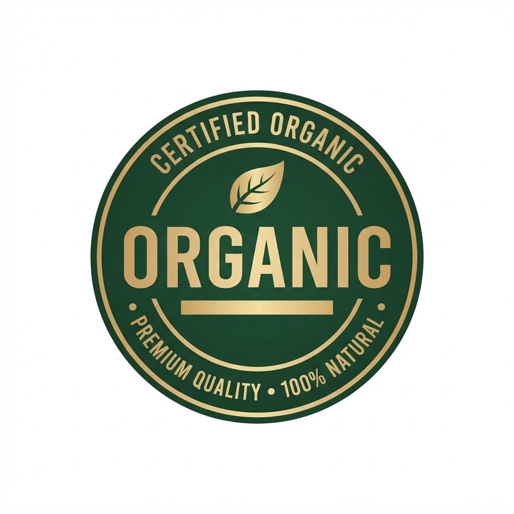Organic certification badge