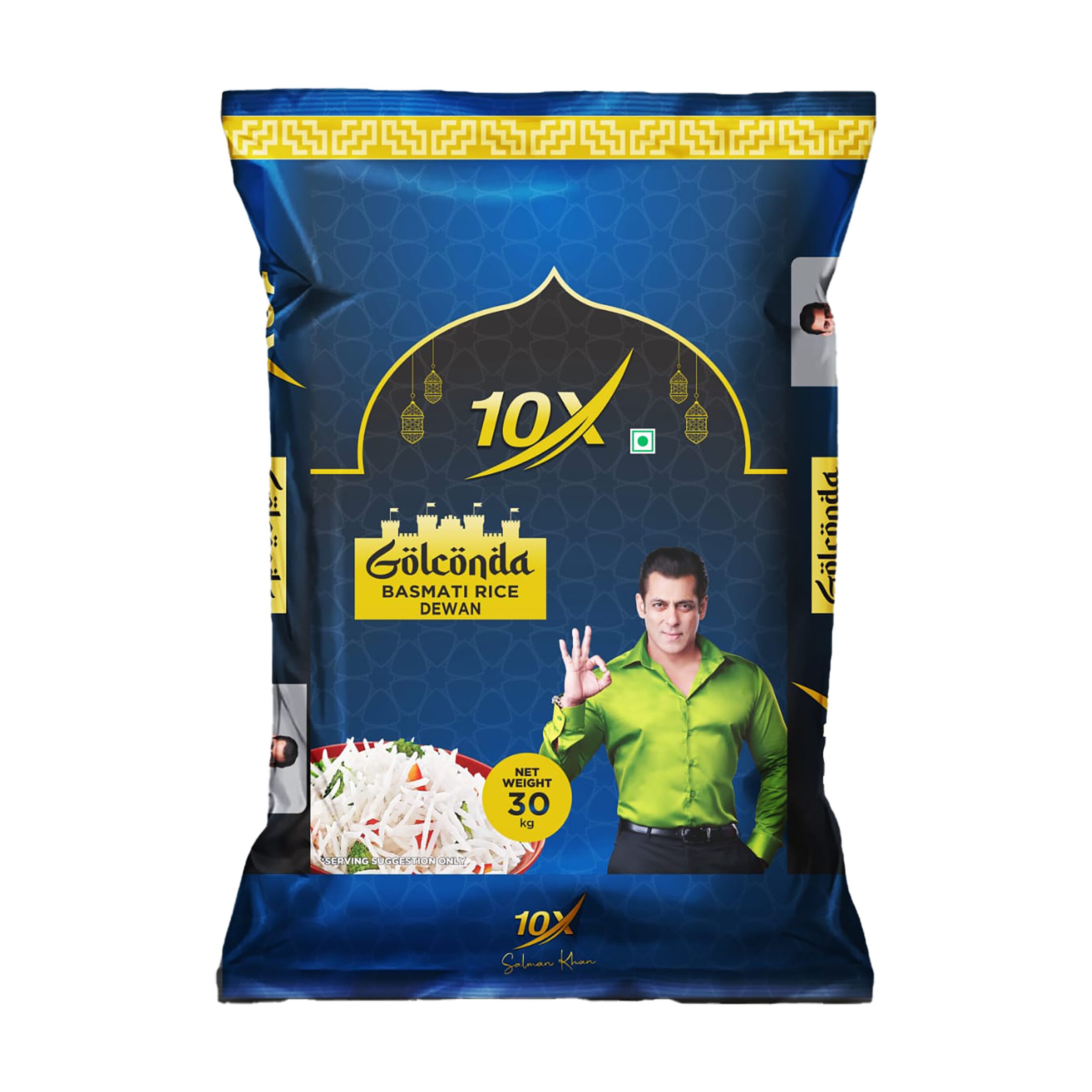 10x golconda dewan basmati rice 30kg front