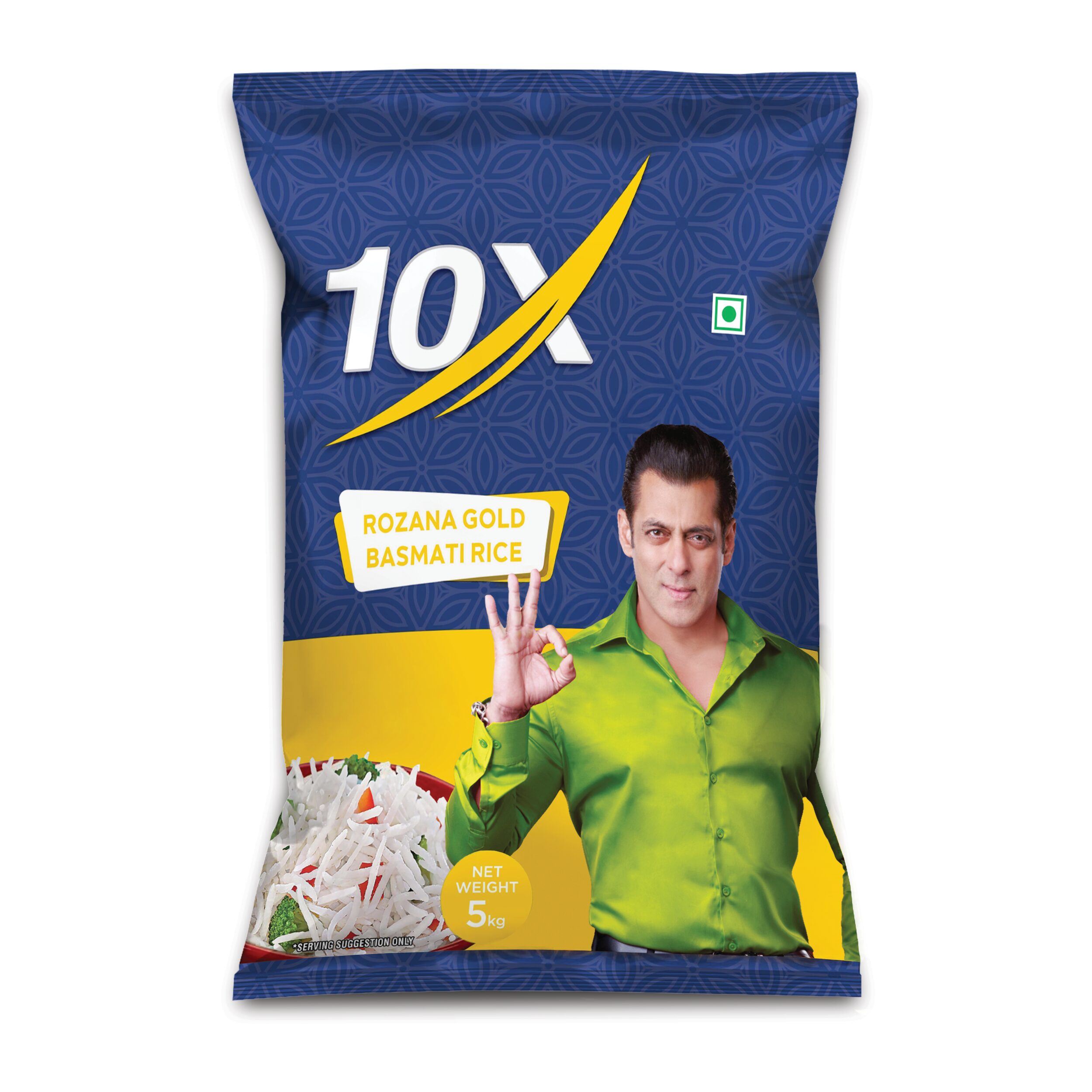 10x rozana gold basmati rice 30kg front
