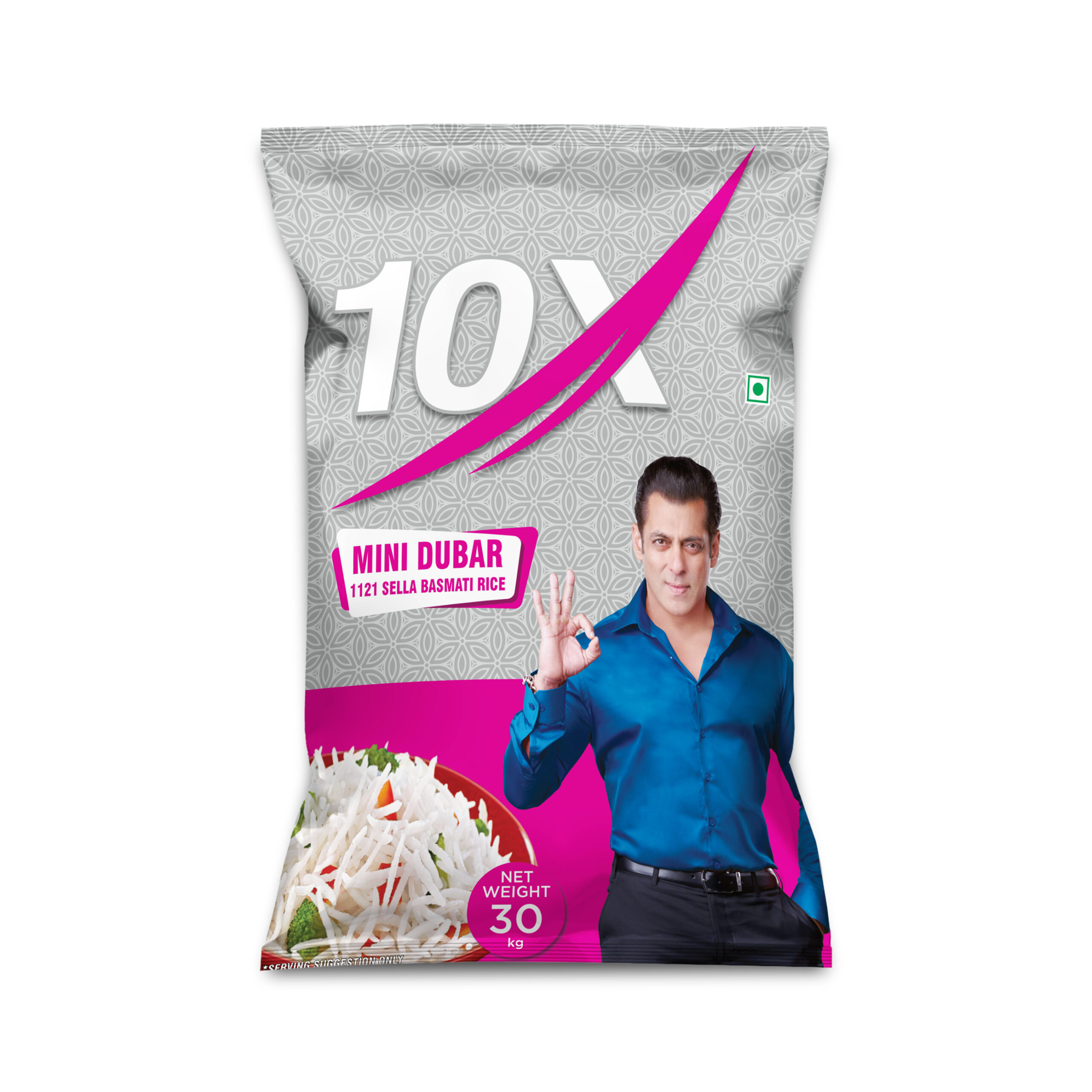 Mini dubar 1121 sella basmati rice 30kg front